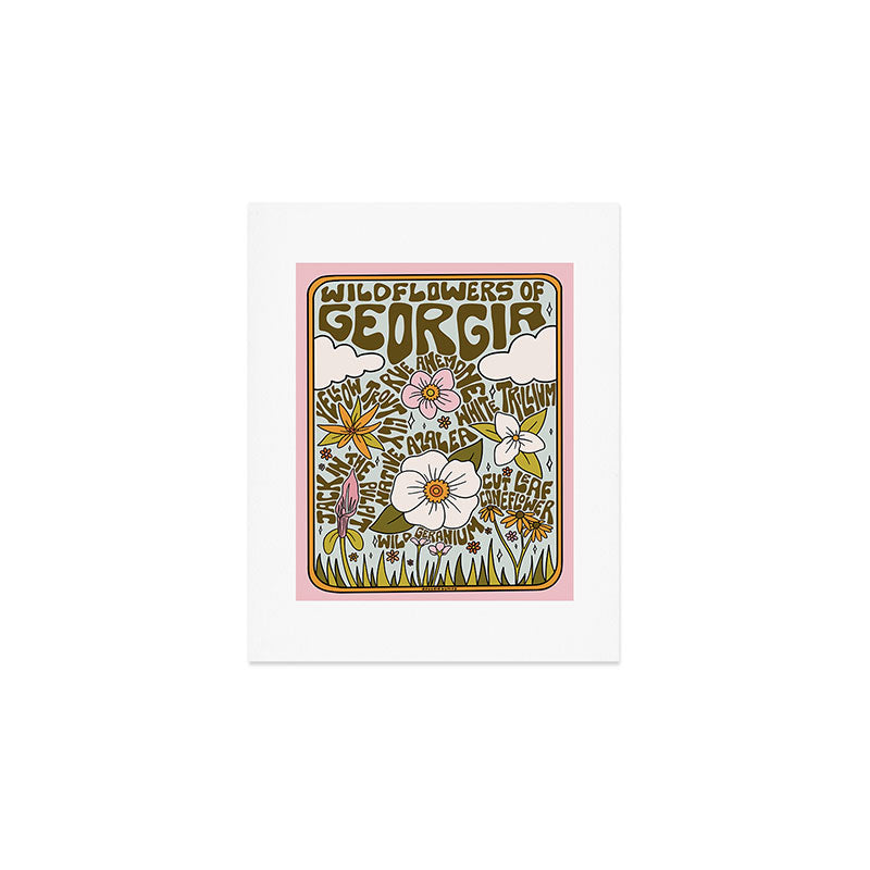 Georgia Wildflowers Art Print Gallery Image 1