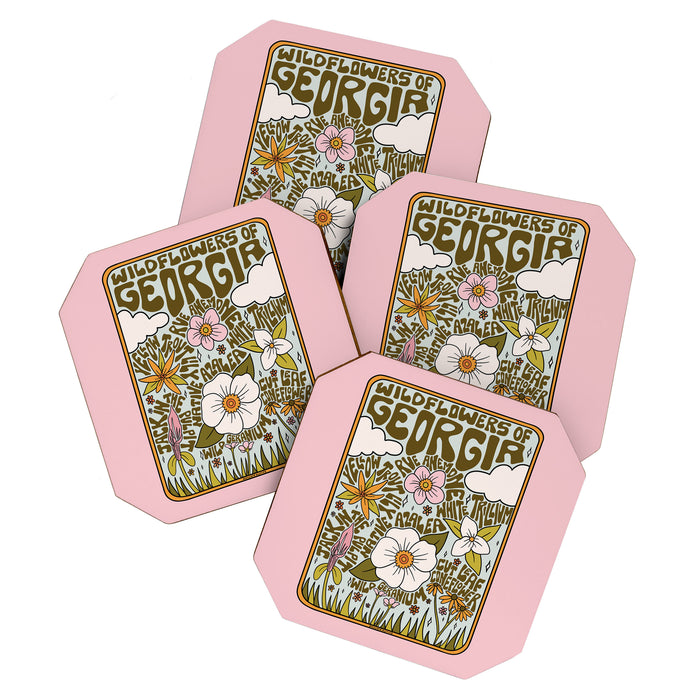 Georgia Wildflowers Coaster Gallery Image 1
