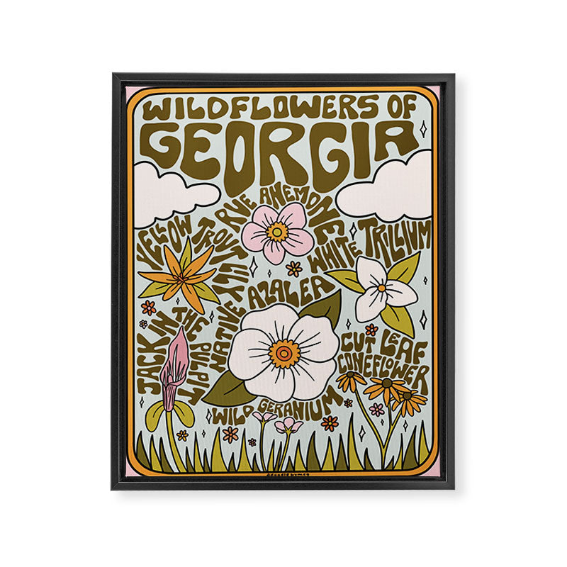 Georgia Wildflowers Framed Canvas Print Gallery Image 8