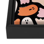 Ghost Print in Black Framed Canvas Print Gallery Image 3