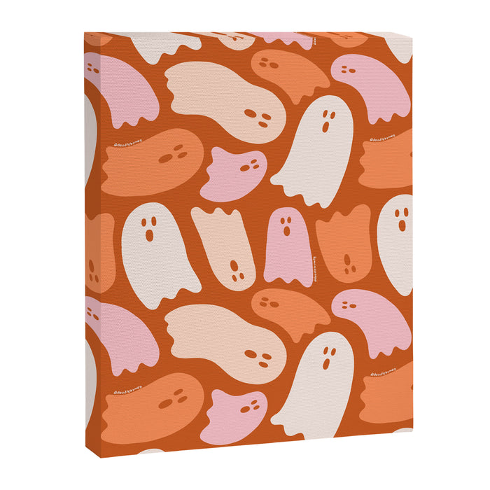 Ghost Print in Orange Canvas Print Gallery Image 1