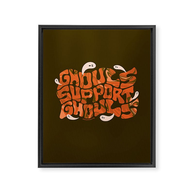 Ghouls Support Ghouls Framed Canvas Print Gallery Image 8