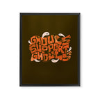 Ghouls Support Ghouls Framed Canvas Print Gallery Image 8