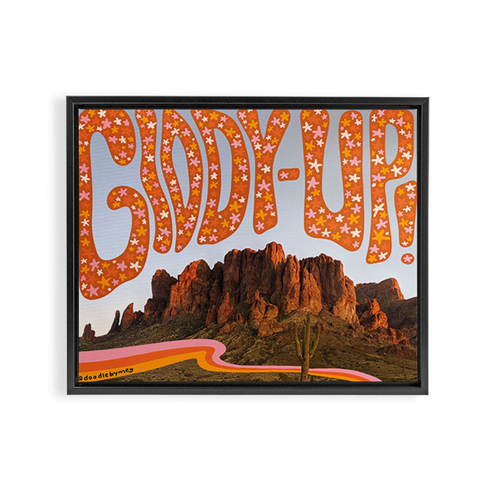 Giddy-Up Framed Canvas Print Gallery Image 1