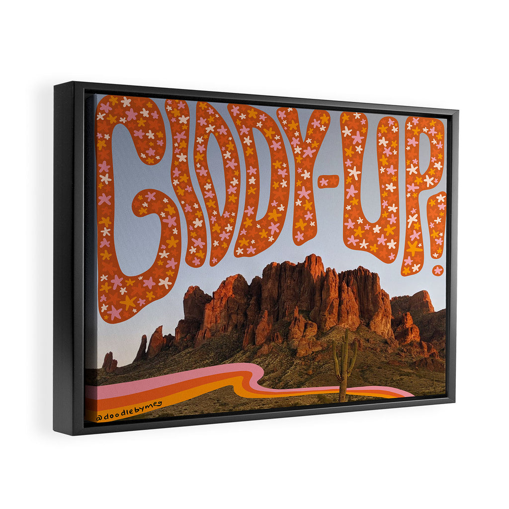 Giddy-Up Framed Canvas Print Gallery Image 2