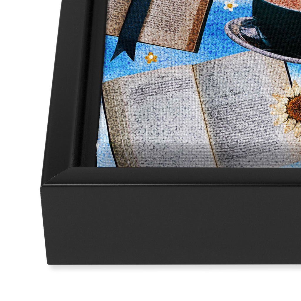 Girls Just Want to Go to a Bookstore Framed Canvas Print Gallery Image 3