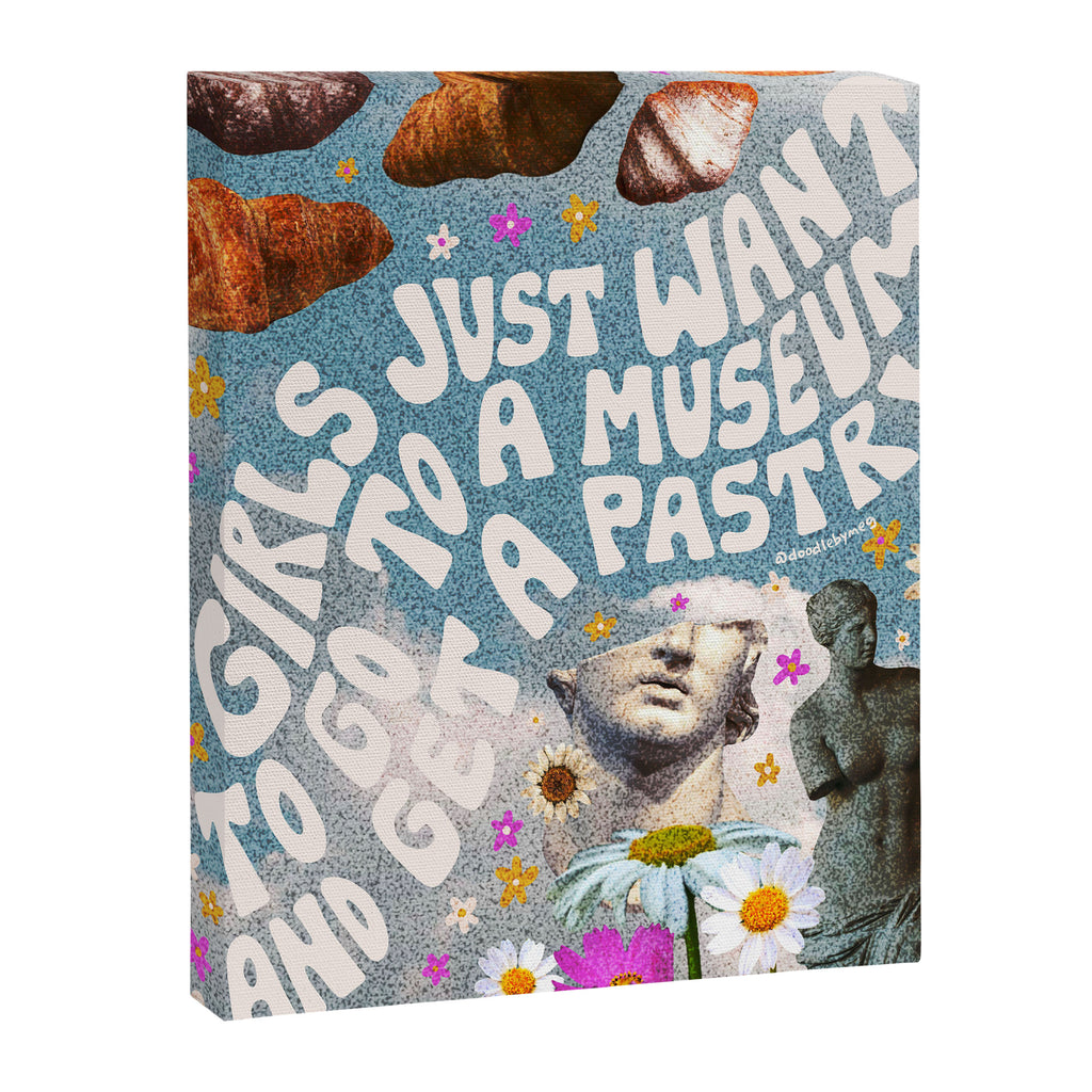 Girls Just Want to go to a Museum and Get a Pastry Canvas Print Gallery Image 8