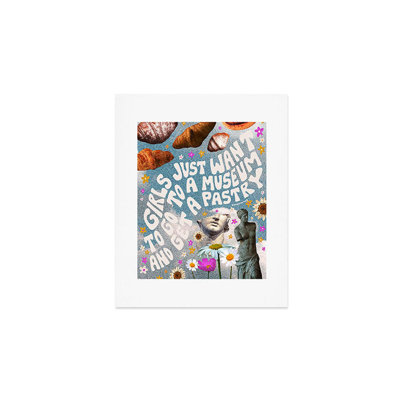 Girls Just Want to go to a Museum and Get a Pastry Art Print Gallery Image 1