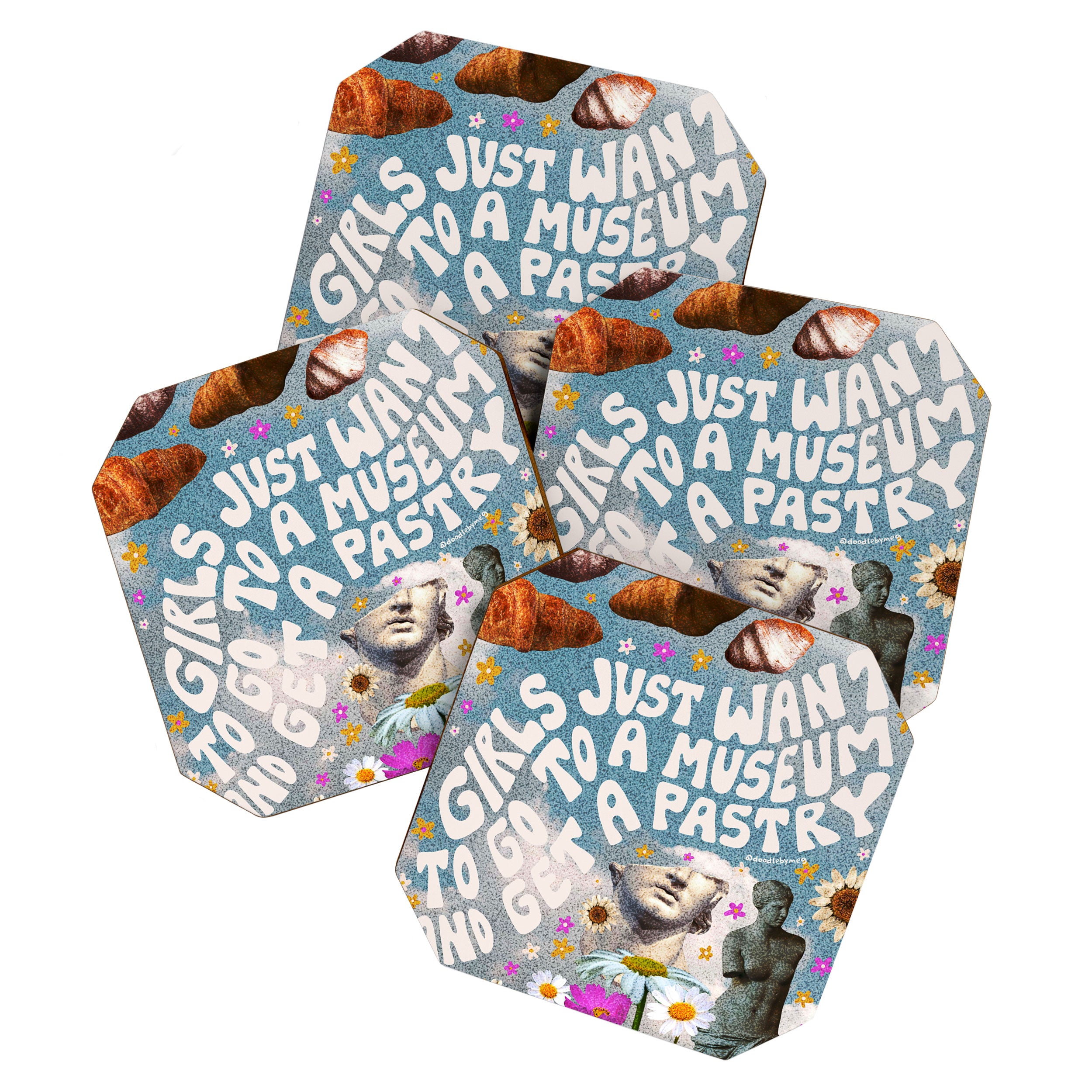 Girls Just Want to go to a Museum and Get a Pastry Coaster Gallery Image 1