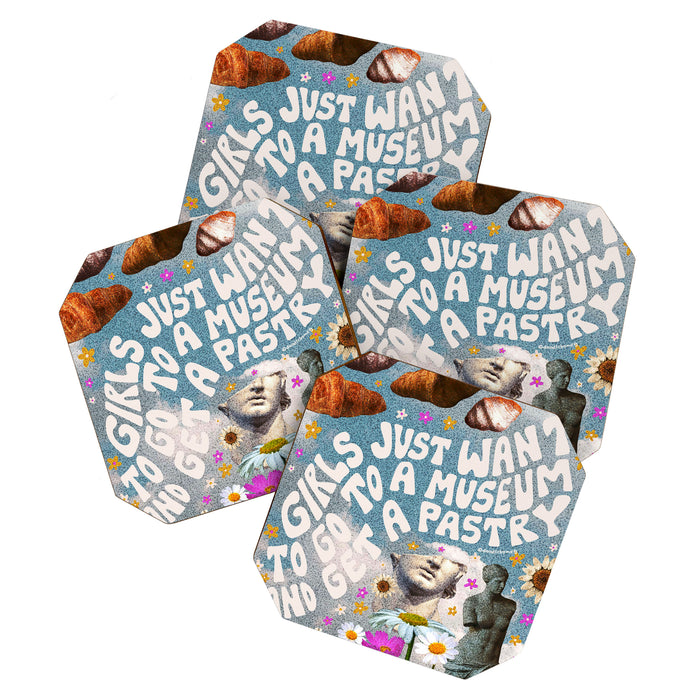 Girls Just Want to go to a Museum and Get a Pastry Coaster Gallery Image 1