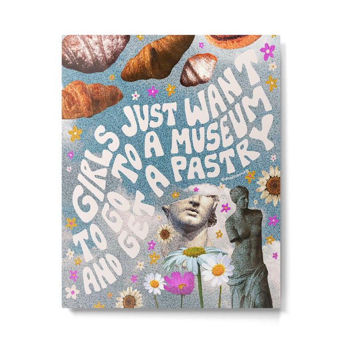 Girls Just Want to go to a Museum and Get a Pastry Metal Print Gallery Image 1