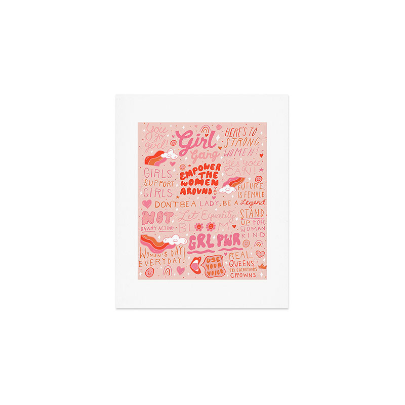 Girls Support Girls Art Print Gallery Image 1
