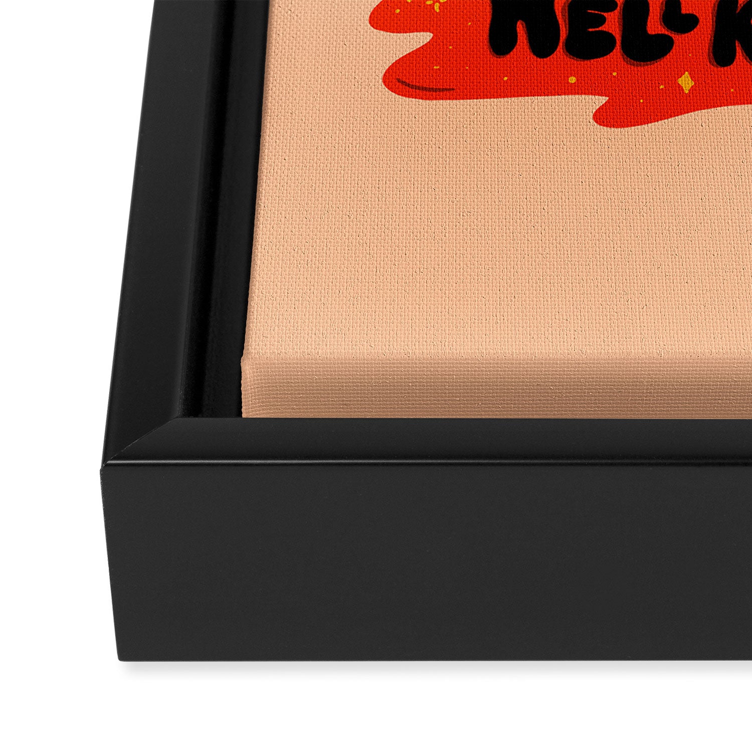 Give 'Em Hell Framed Canvas Print Gallery Image 3