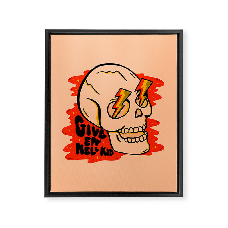 Give 'Em Hell Framed Canvas Print Gallery Image 8