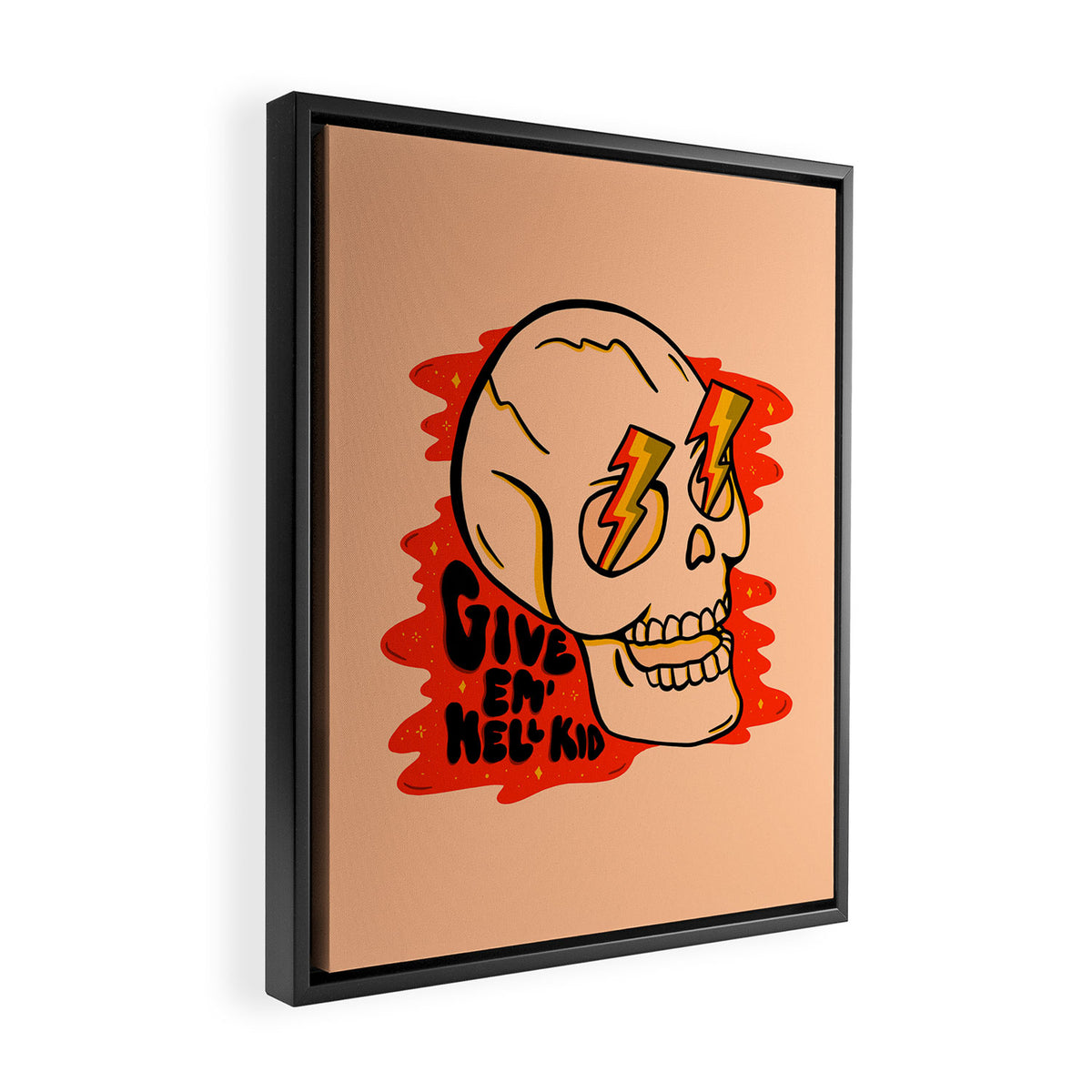 Give 'Em Hell Framed Canvas Print Gallery Image 2
