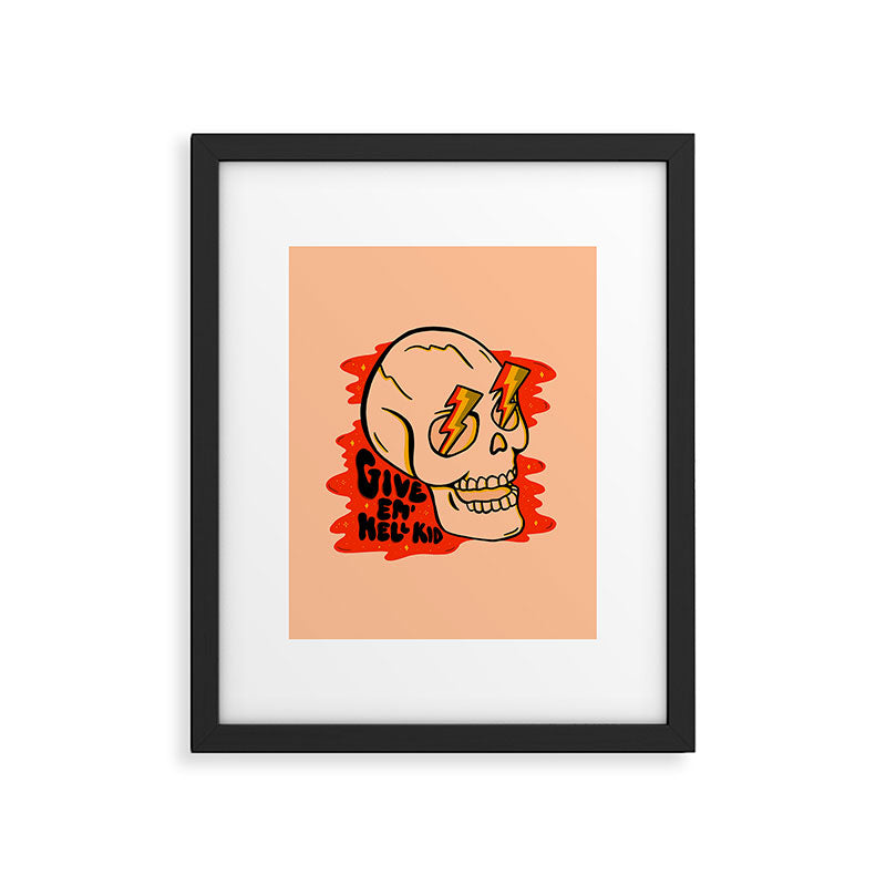 Give 'Em Hell Framed Art Print Gallery Image 6