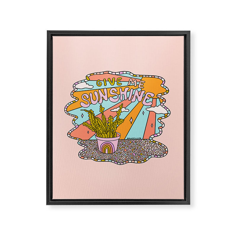 Give Me Sunshine Framed Canvas Print Gallery Image 8