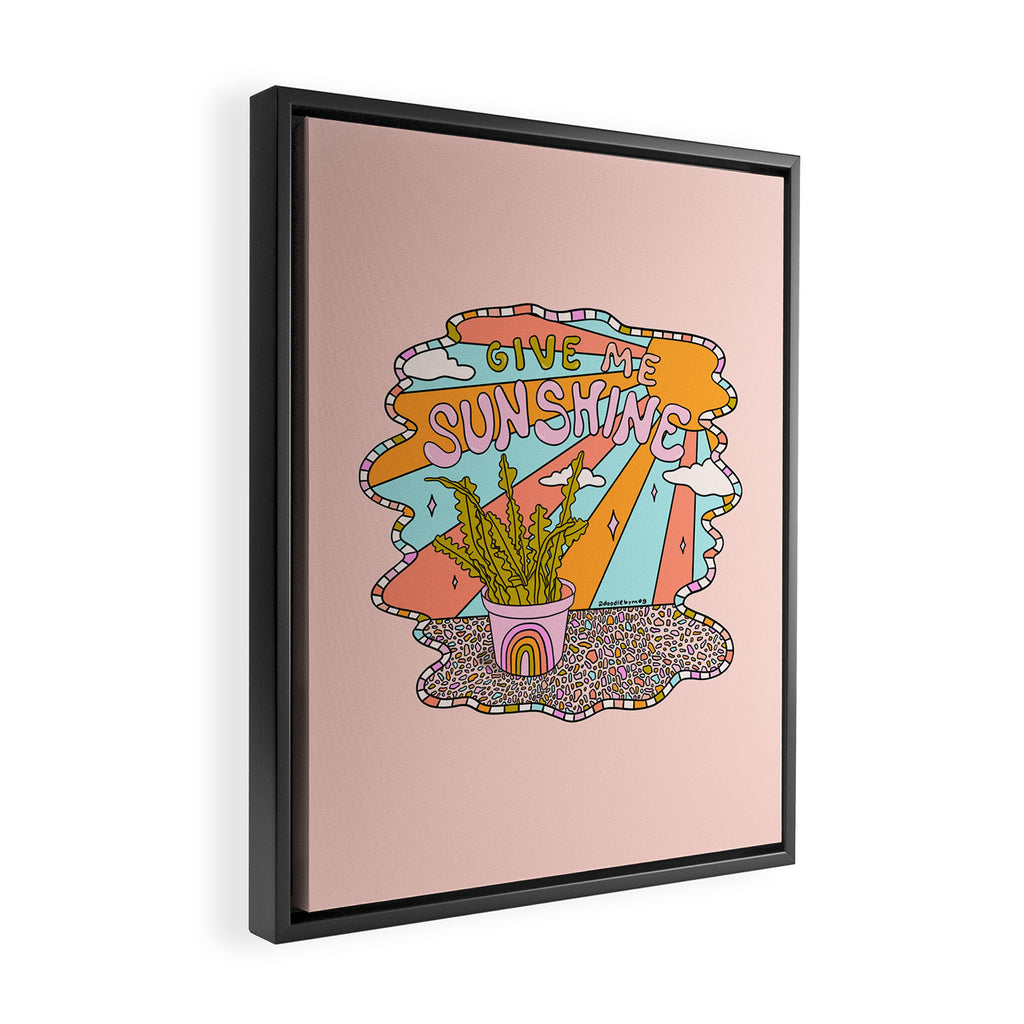 Give Me Sunshine Framed Canvas Print Gallery Image 2