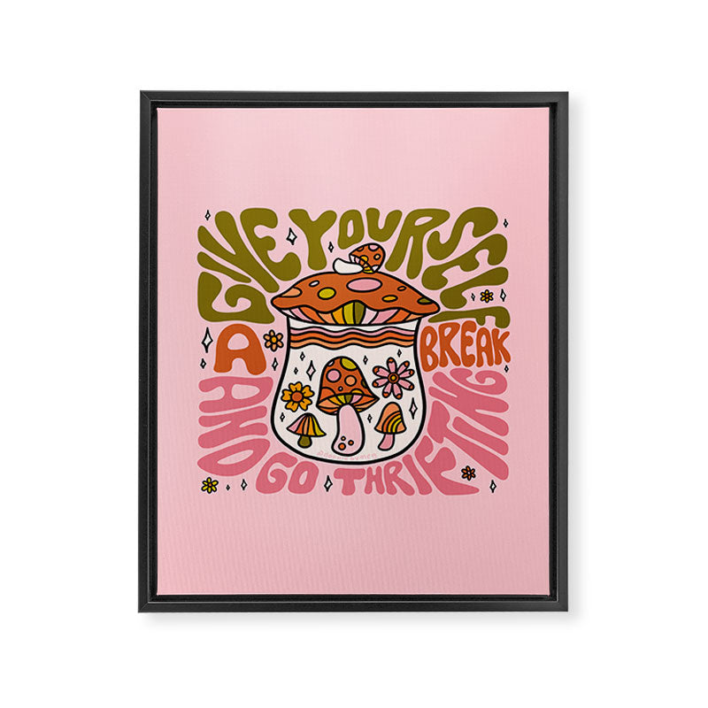 Give Yourself a Break Framed Canvas Print Gallery Image 8