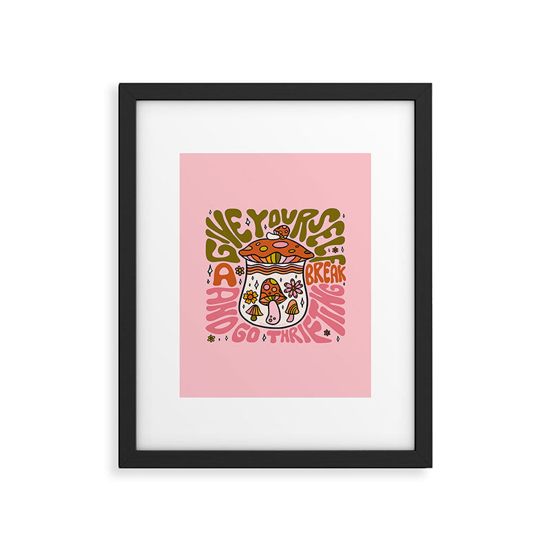 Give Yourself a Break Framed Art Print Gallery Image 6