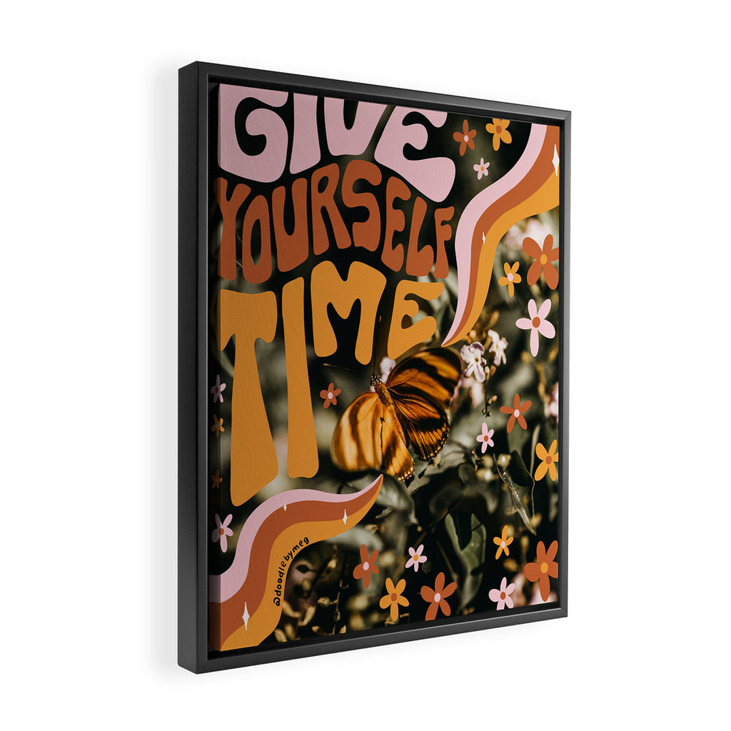 Give Yourself Time Framed Canvas Print Gallery Image 2