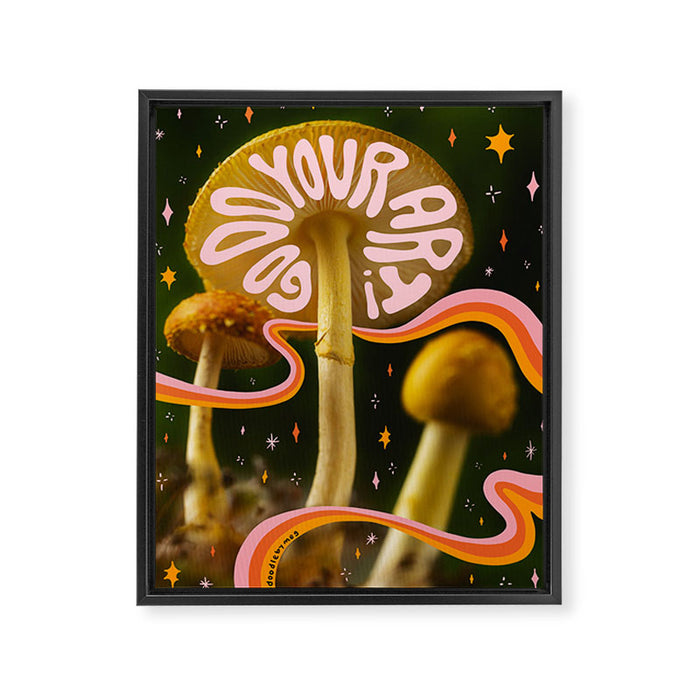Go Do Your Art Framed Canvas Print Gallery Image 1