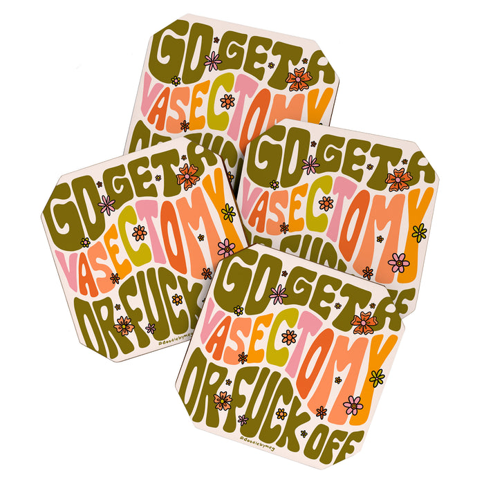 Go Get A Vasectomy Coaster Gallery Image 1