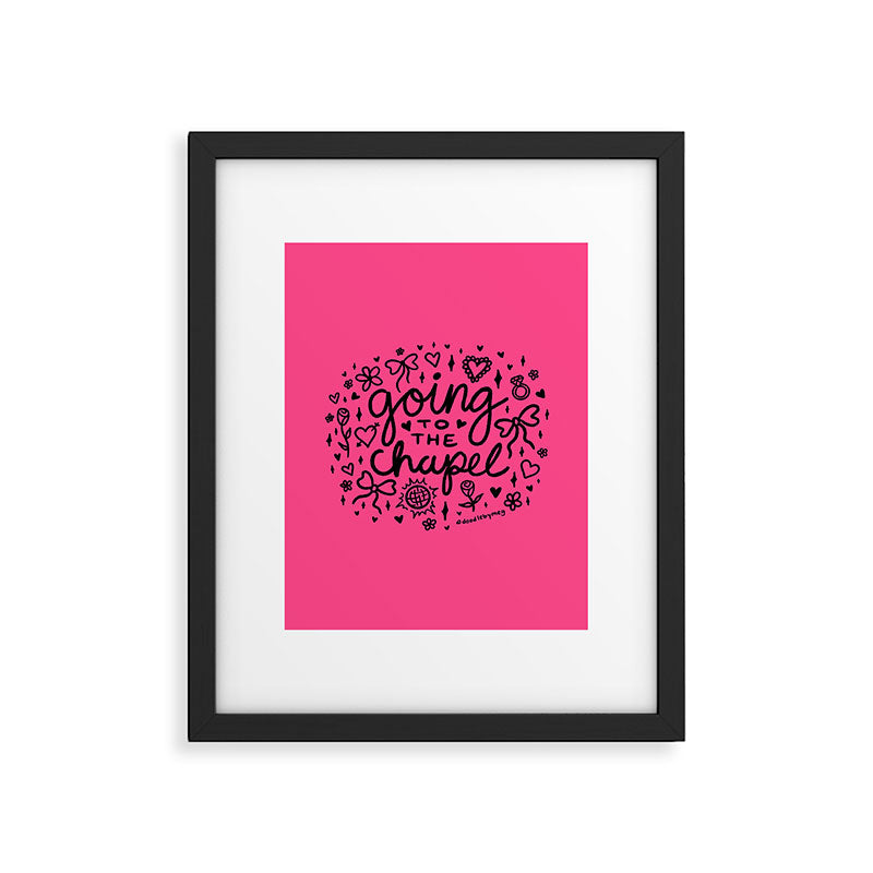 Going to the Chapel in Black Framed Art Print Gallery Image 6