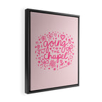 Going to the Chapel in Pink Framed Canvas Print Gallery Image 2