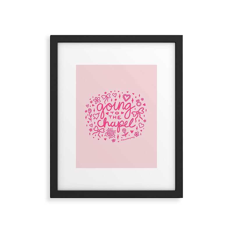 Going to the Chapel in Pink Framed Art Print Gallery Image 6
