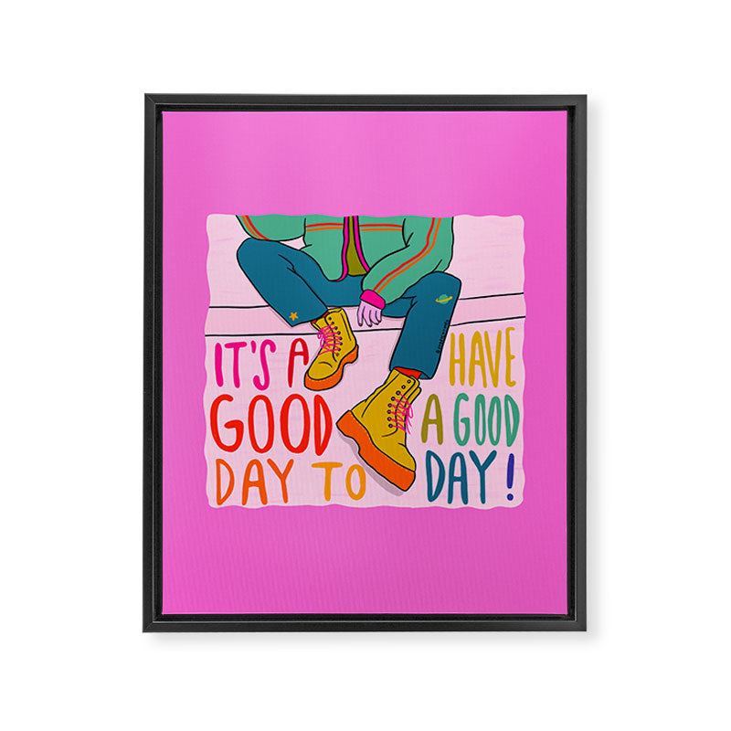 Good Day Framed Canvas Print Gallery Image 8