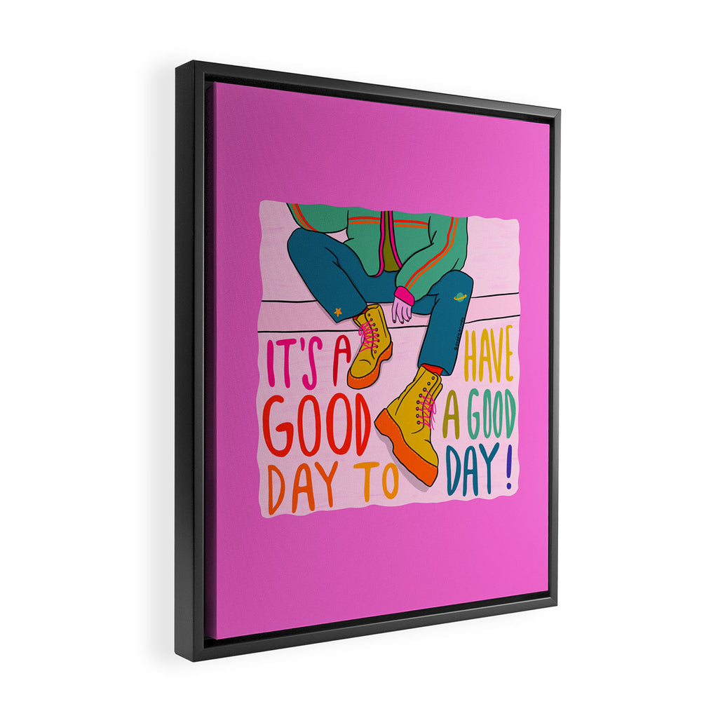 Good Day Framed Canvas Print Gallery Image 2