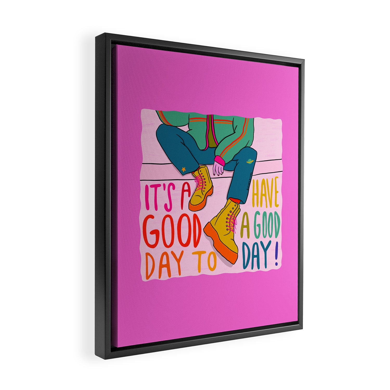 Good Day Framed Canvas Print Gallery Image 2
