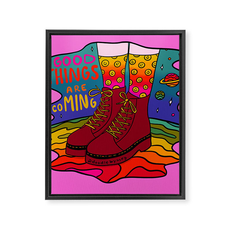 Good Things are Coming Framed Canvas Print Gallery Image 8