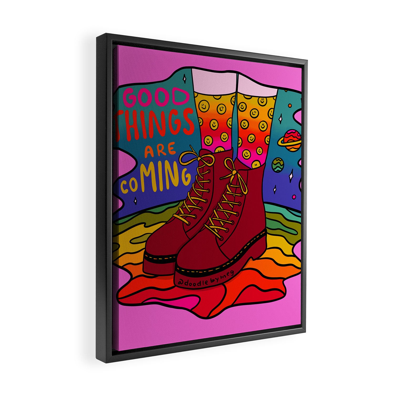 Good Things are Coming Framed Canvas Print Gallery Image 2