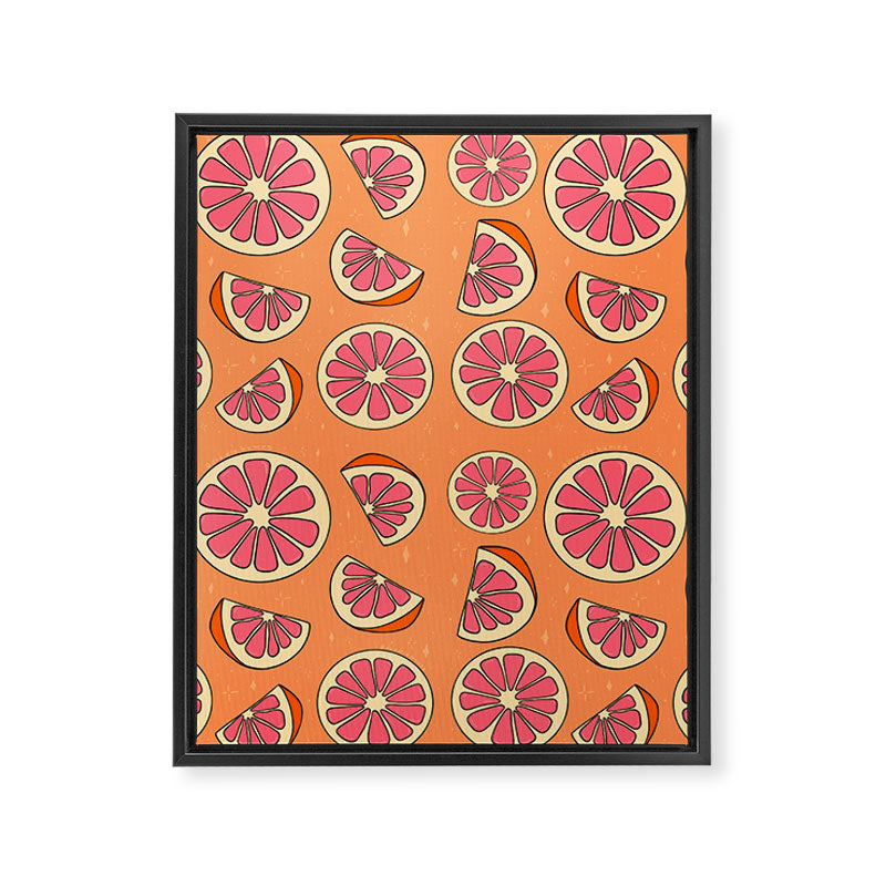 Grapefruit Print Framed Canvas Print Gallery Image 8