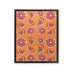 Grapefruit Print Framed Canvas Print Gallery Image 8