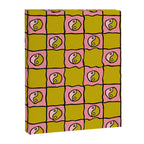 Green Ying Yang Checkered Print Canvas Print Gallery Image 8