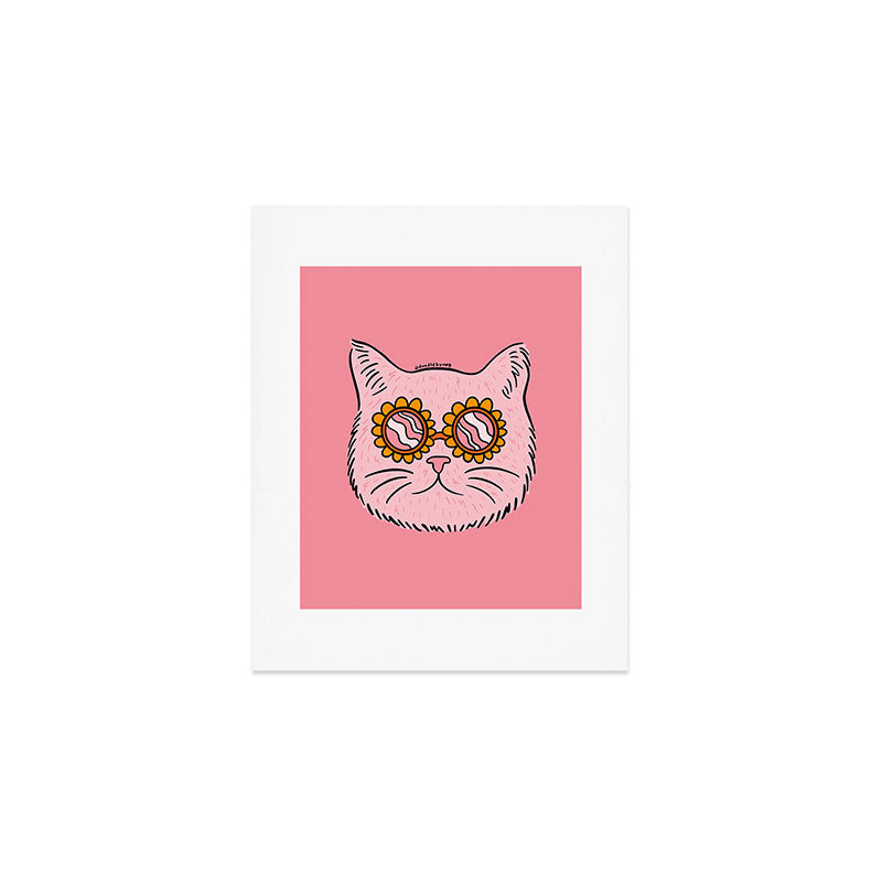 Groovy Cat Art Print Gallery Image 1