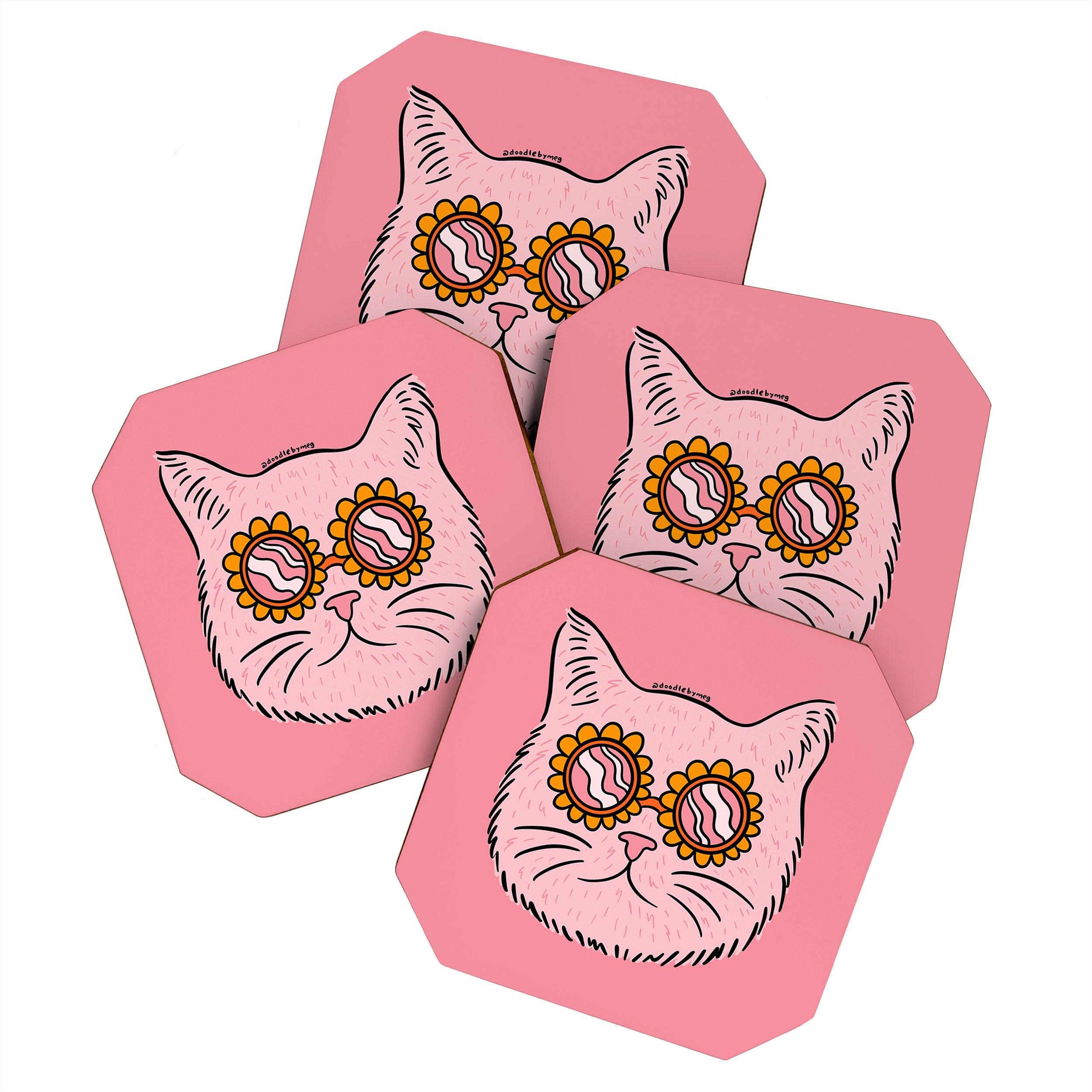 Groovy Cat Coaster Gallery Image 1