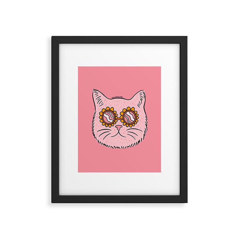Groovy Cat Framed Art Print Gallery Image 6