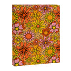 Groovy Flowers in Orange Canvas Print Gallery Image 8