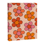 Groovy Flowers Print in Pink Canvas Print Gallery Image 8