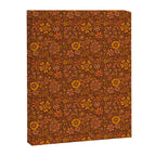 Groovy Sunflower Print in Brown Canvas Print Gallery Image 8