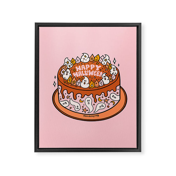 Halloween Cake Framed Canvas Print Gallery Image 1