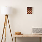 Halloween Checkered Print in Orange Canvas Print Gallery Image 2