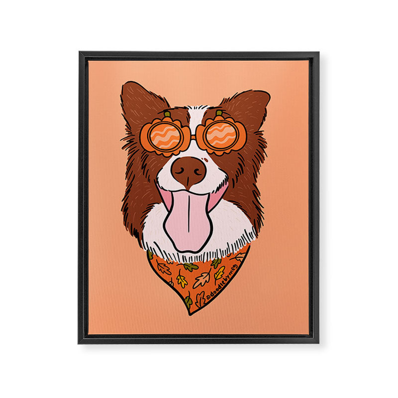 Halloween Dog Framed Canvas Print Gallery Image 8