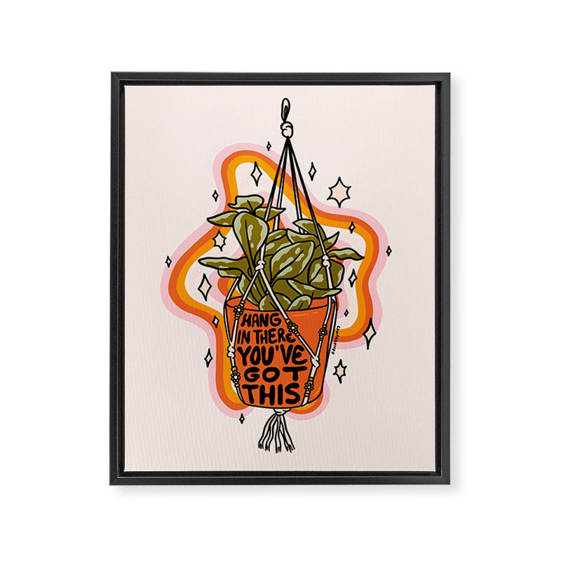 Hang In There Framed Canvas Print Gallery Image 8