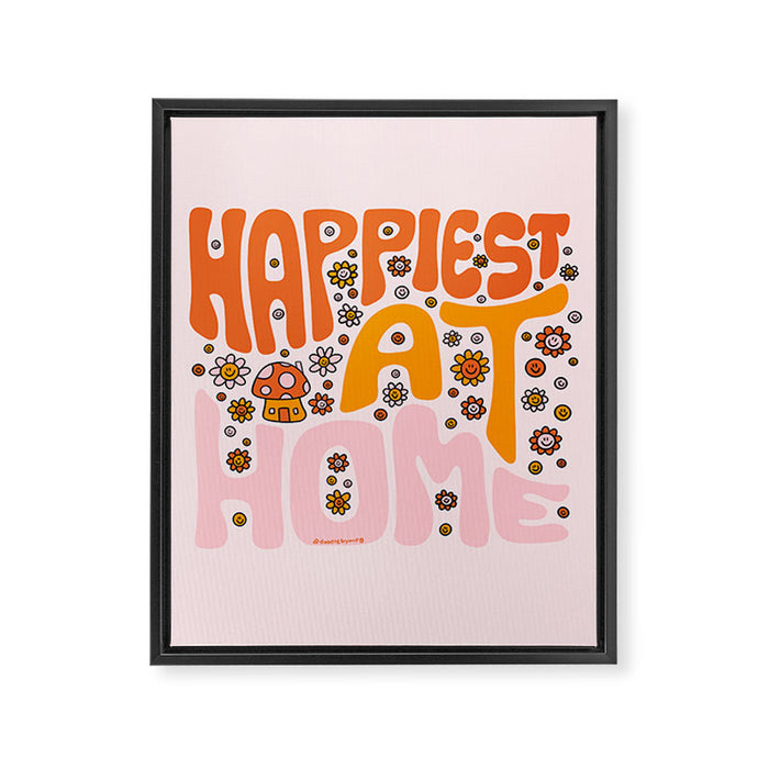 Happiest at Home Framed Canvas Print Gallery Image 1