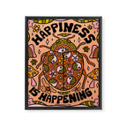 Happiness is Happening Framed Canvas Print Gallery Image 8
